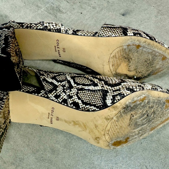 Cole Haan sling back mule- faux python print - Picture 5 of 6